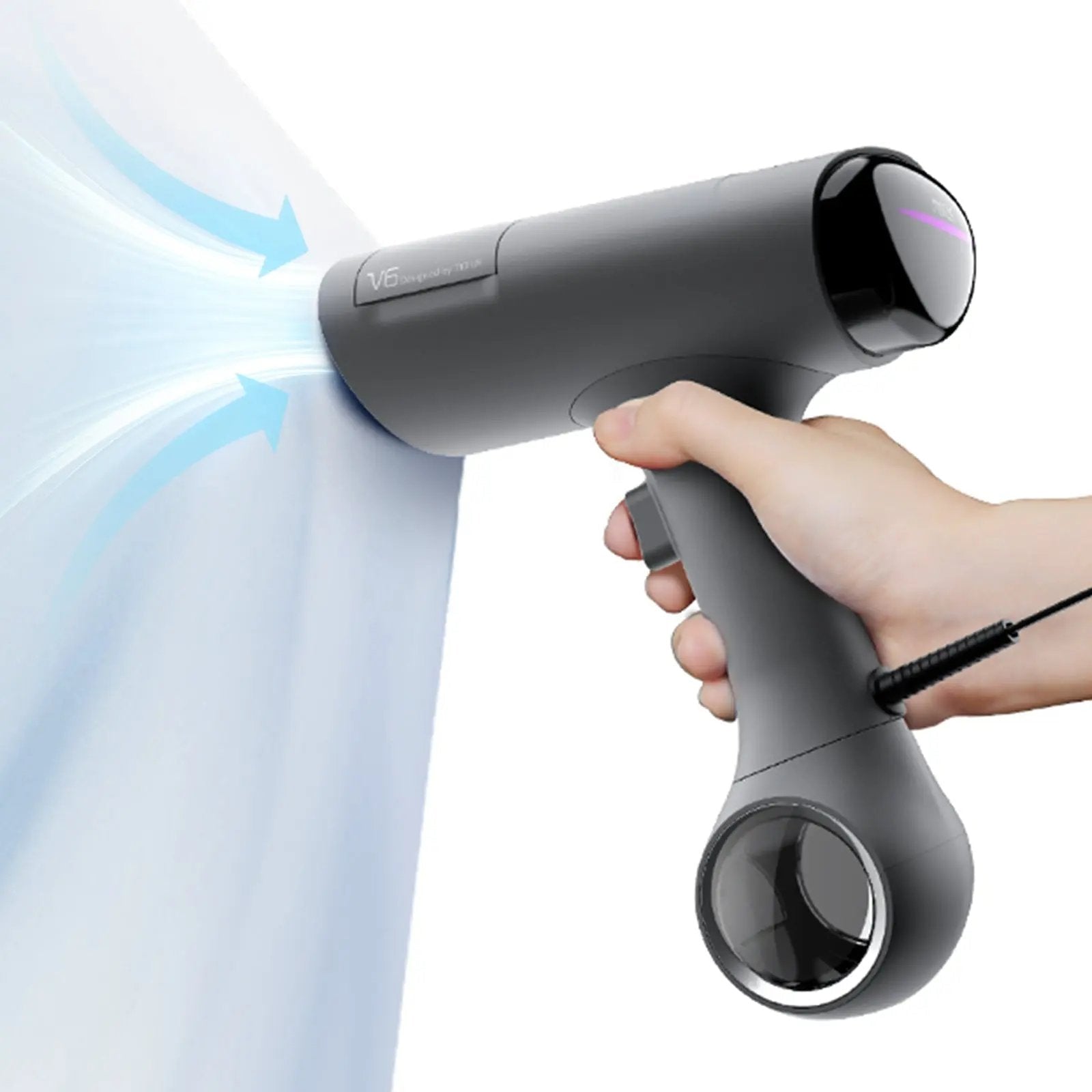 Morus V6 スチームアイロン 衣類スチーマー 【吸着式設計でアイロン台いらず】 20秒即熱 ハンディタイプ 強力スチーム 3段階吸着調節 除菌・脱臭・花粉対策 プレス対応 2WAY仕様 PSE認証済み - 株式会社モルス